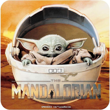 Imagen 5 - Set Taza + Posavasos Y Llavero Yoda The Child Mandalorian Star Wars