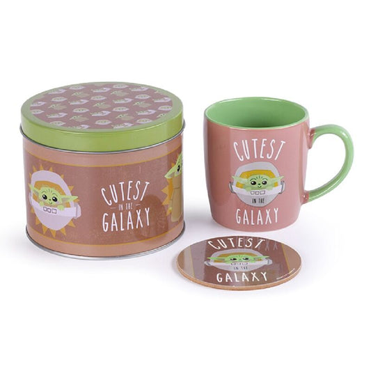 Imagen 1 - Lata Regalo Taza + Posavasos Mandalorian Star Wars