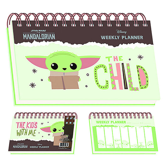 Imagen 1 - Calendario Planificador Semanal A5 Yoda The Child Mandalorian Star Wars