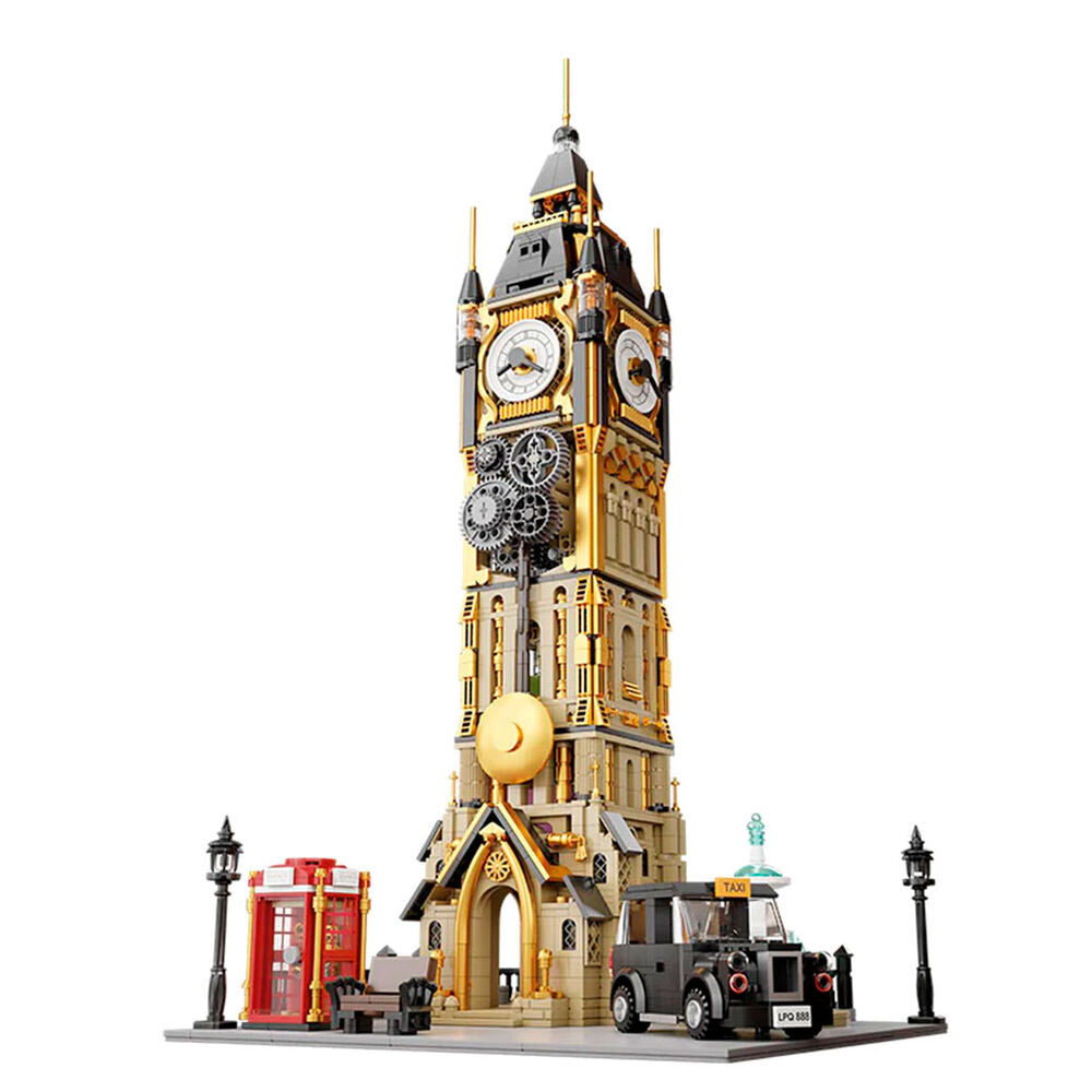 Imagen 1 - Kit Construccion Parque De La Torre Reloj Steampunk 2424Pzs