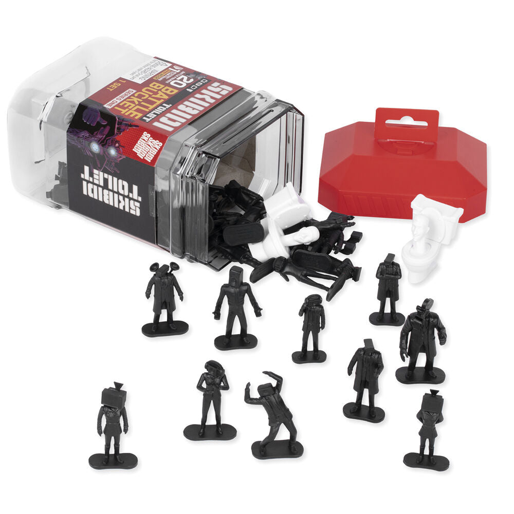 Imagen 1 - Cubo De Batalla 20 Figuras Skibidi Toilet