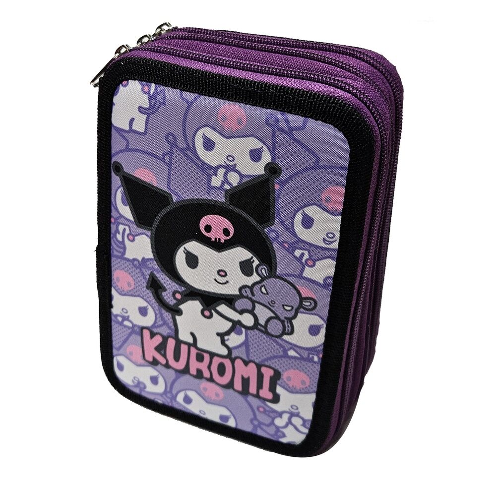 Imagen 1 - Plumier Kuromi Hello Kitty Triple