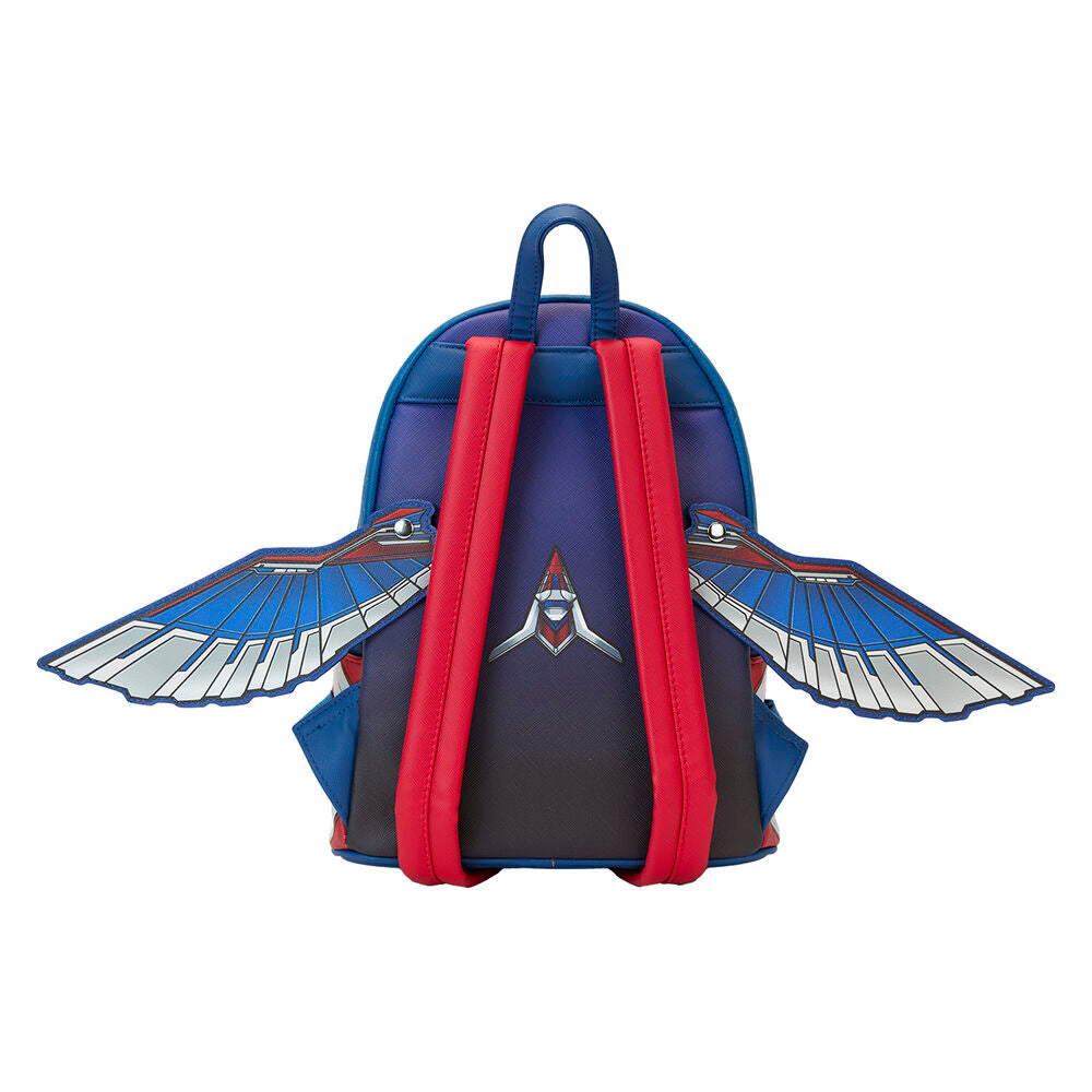 Imagen de Mochila Brave New World Capitan America Marvel Loungefly parte de nuestra colección en Espadas y más, sitio oficial.