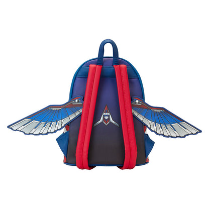 Imagen de Mochila Brave New World Capitan America Marvel Loungefly parte de nuestra colección en Espadas y más, sitio oficial.