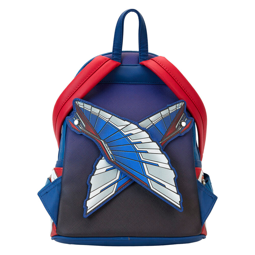 Imagen de Mochila Brave New World Capitan America Marvel Loungefly parte de nuestra colección en Espadas y más, sitio oficial.