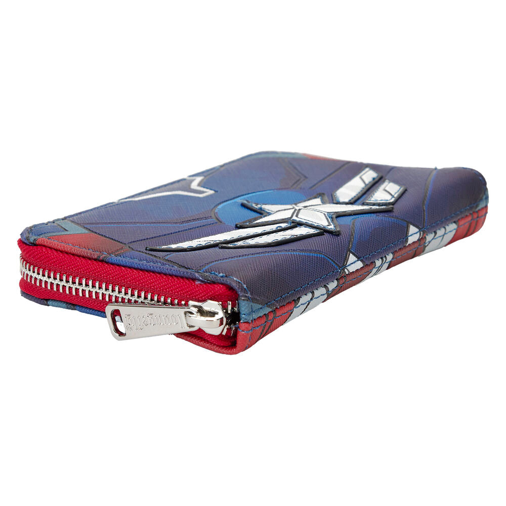 Imagen de Cartera Brave New World Capitan America Marvel Loungefly parte de nuestra colección en Espadas y más, sitio oficial.