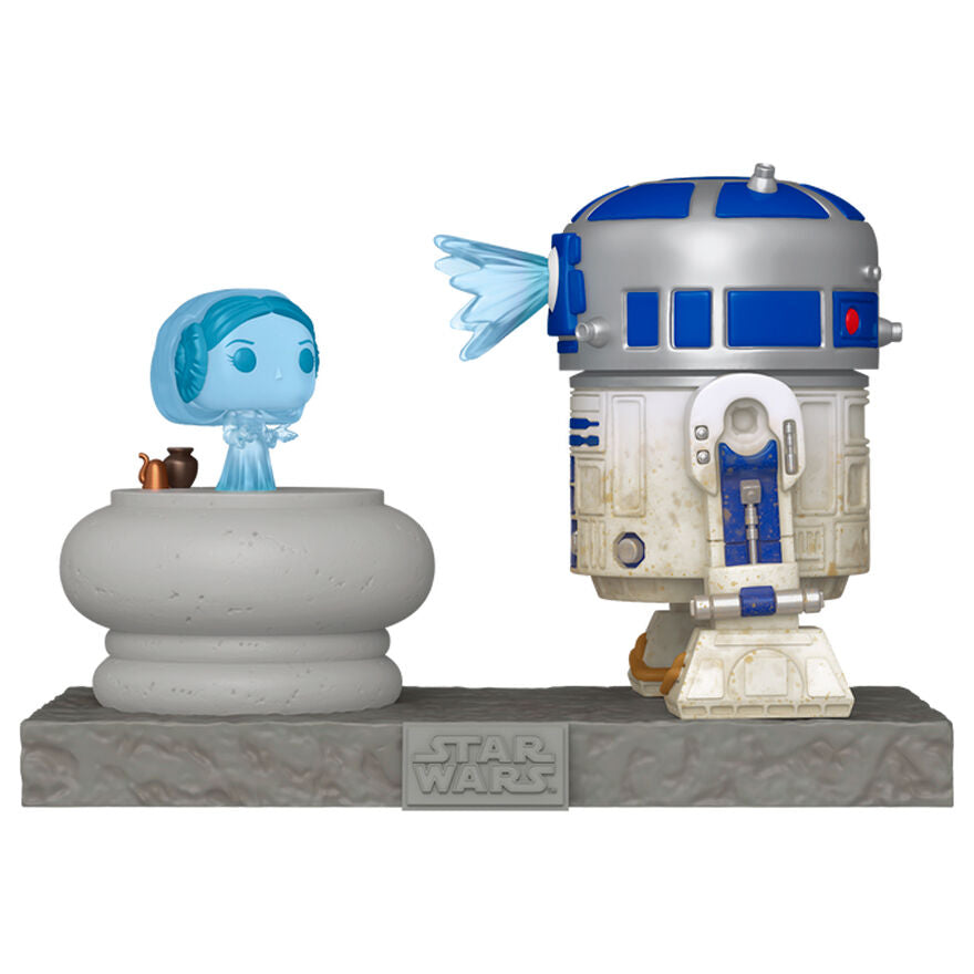 Imagen de Figura Pop Deluxe Star Wars R2-D2 And Princess Leia Hologram parte de nuestra colección en Espadas y más, sitio oficial.