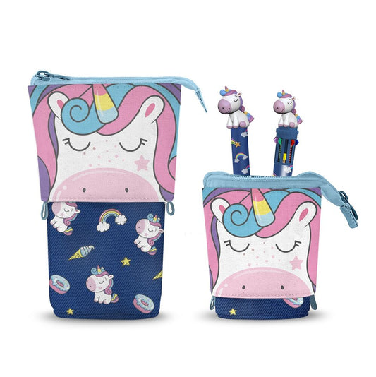 Imagen 1 - Portatodo Unicornio + Boligrafo 10 Colores + Boligrafo Borrable Oh My Pop!
