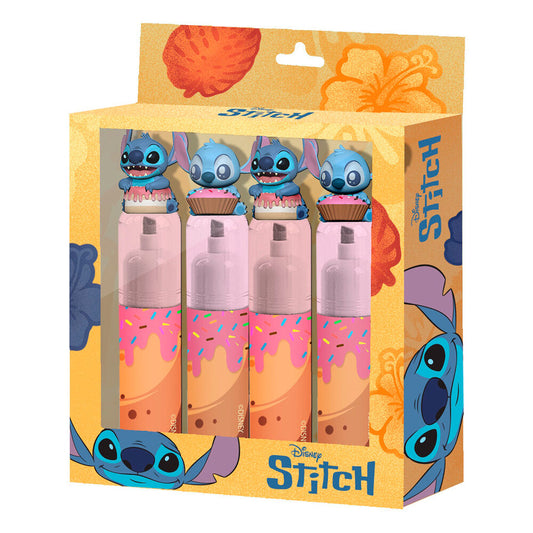 Imagen 1 - Blister 4 Subrayadores Stitch Disney