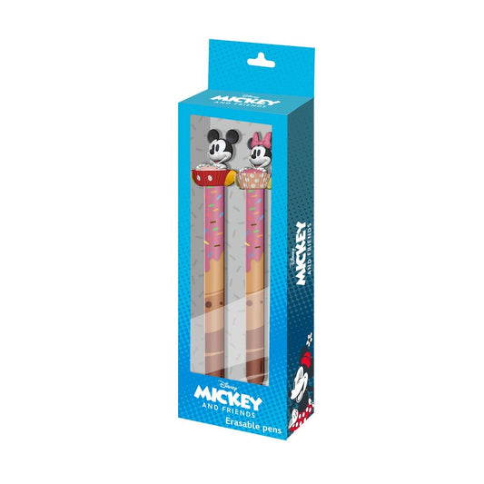 Imagen 1 - Blister 2 Boligrafos Borrables Mickey & Minnie Disney