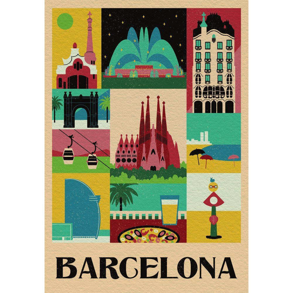 Imagen 1 - Puzzle Barcelona Style In The City 1000Pzs
