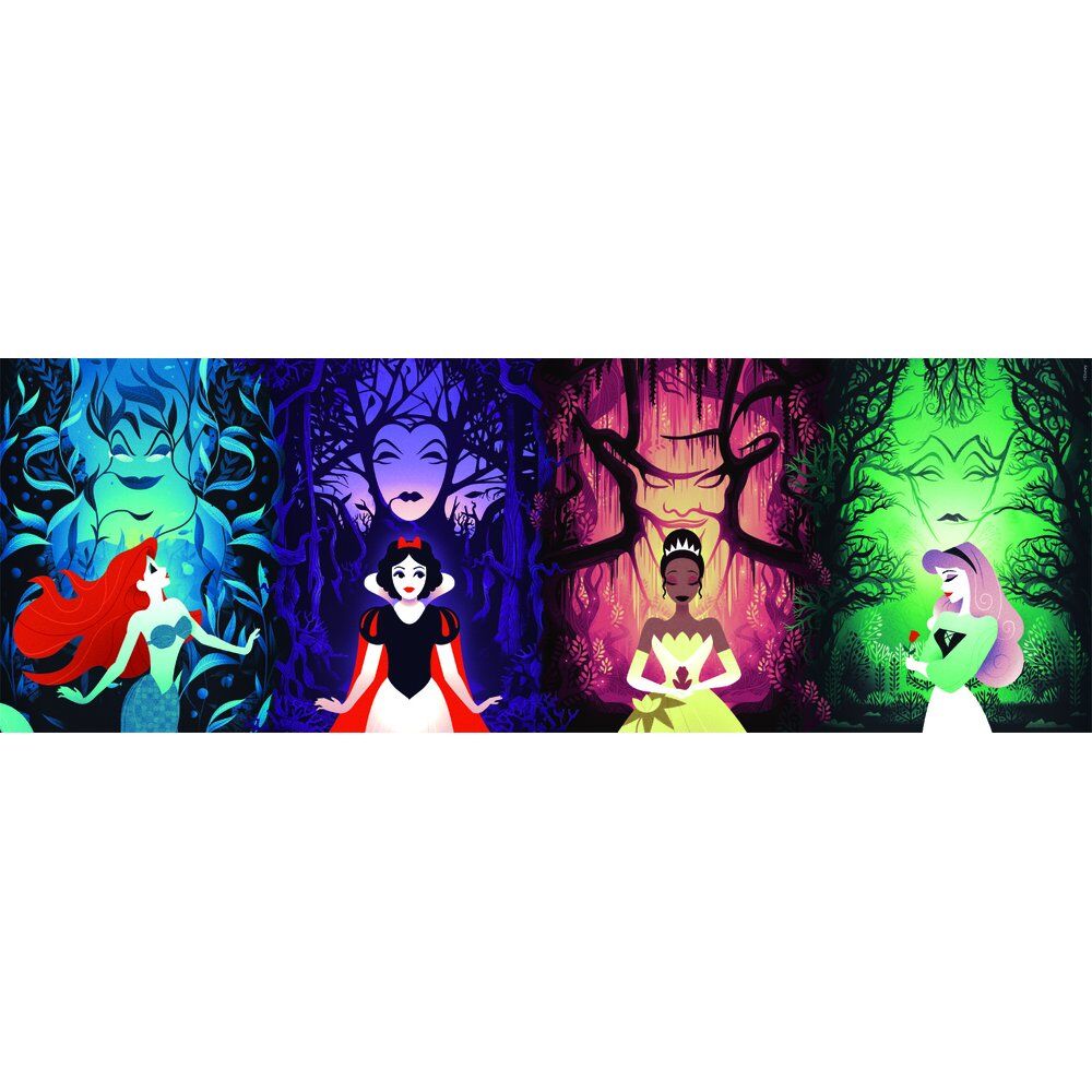 Imagen 1 - Puzzle Panorama Princesas Disney 1000Pzs