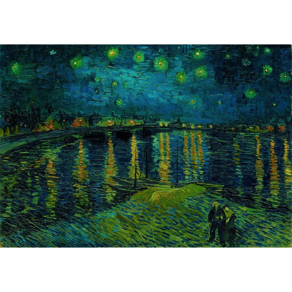 Imagen 1 - Puzzle Starry Night Over The Rhone Van Gogh Museum 1000Pzs