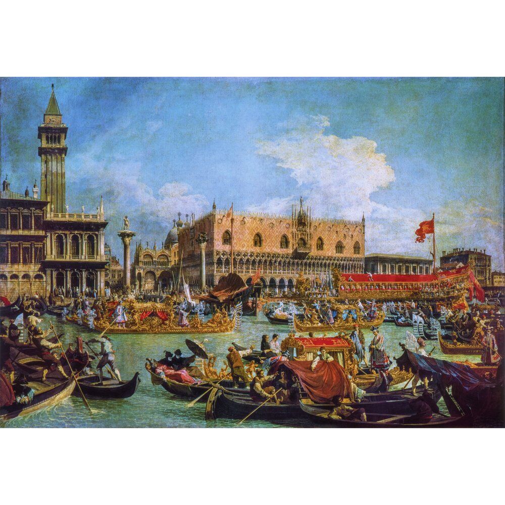 Imagen 1 - Puzzle The Return Of The Bucentaur At The Molo On Ascension Day Canaletto Museum 1000Pzs