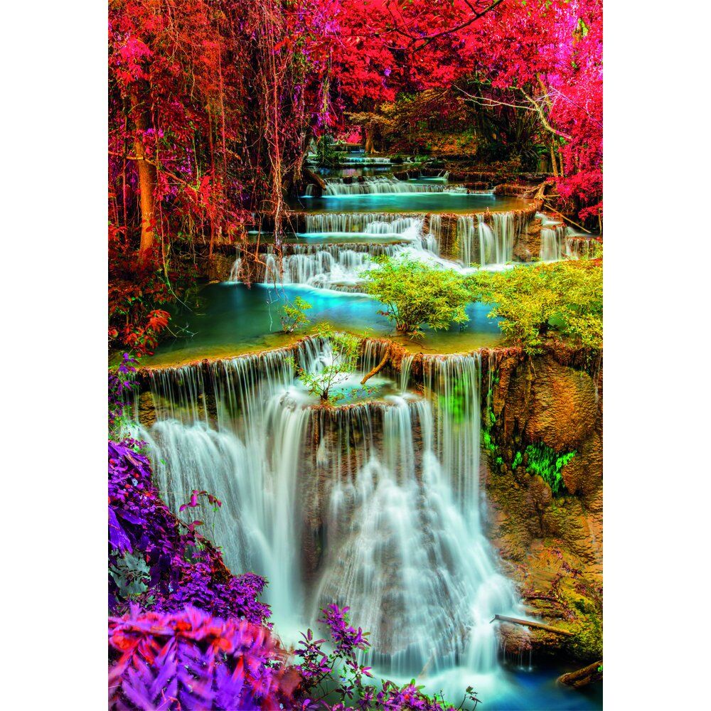 Imagen 1 - Puzzle Colourful Thai Falls High Quality 1000Pzs