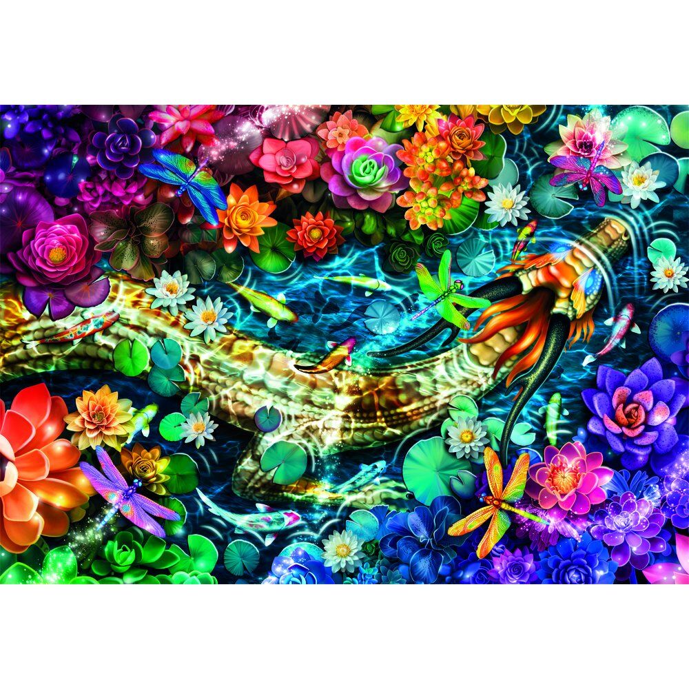 Imagen 1 - Puzzle Koi River High Quality 1000Pzs