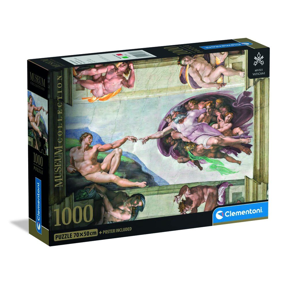 Imagen 1 - Puzzle The Creation Of Man Michelangelo Museum 1000Pzs