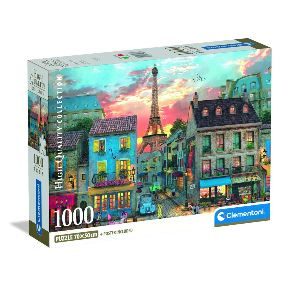 Imagen 2 - Puzzle Streets Of Paris High Quality 1000Pzs