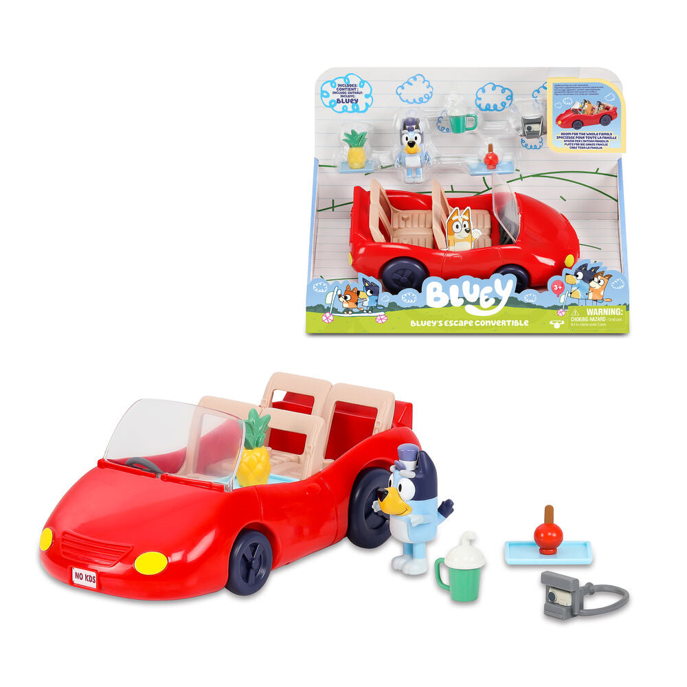 Imagen 1 - Coche Descapotable + Figura Bandit Bluey