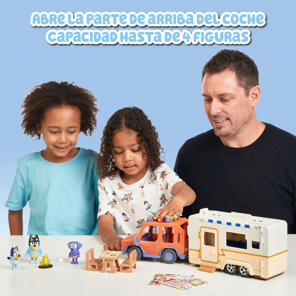 Imagen 5 - Set Coche Familiar + Caravana Bluey