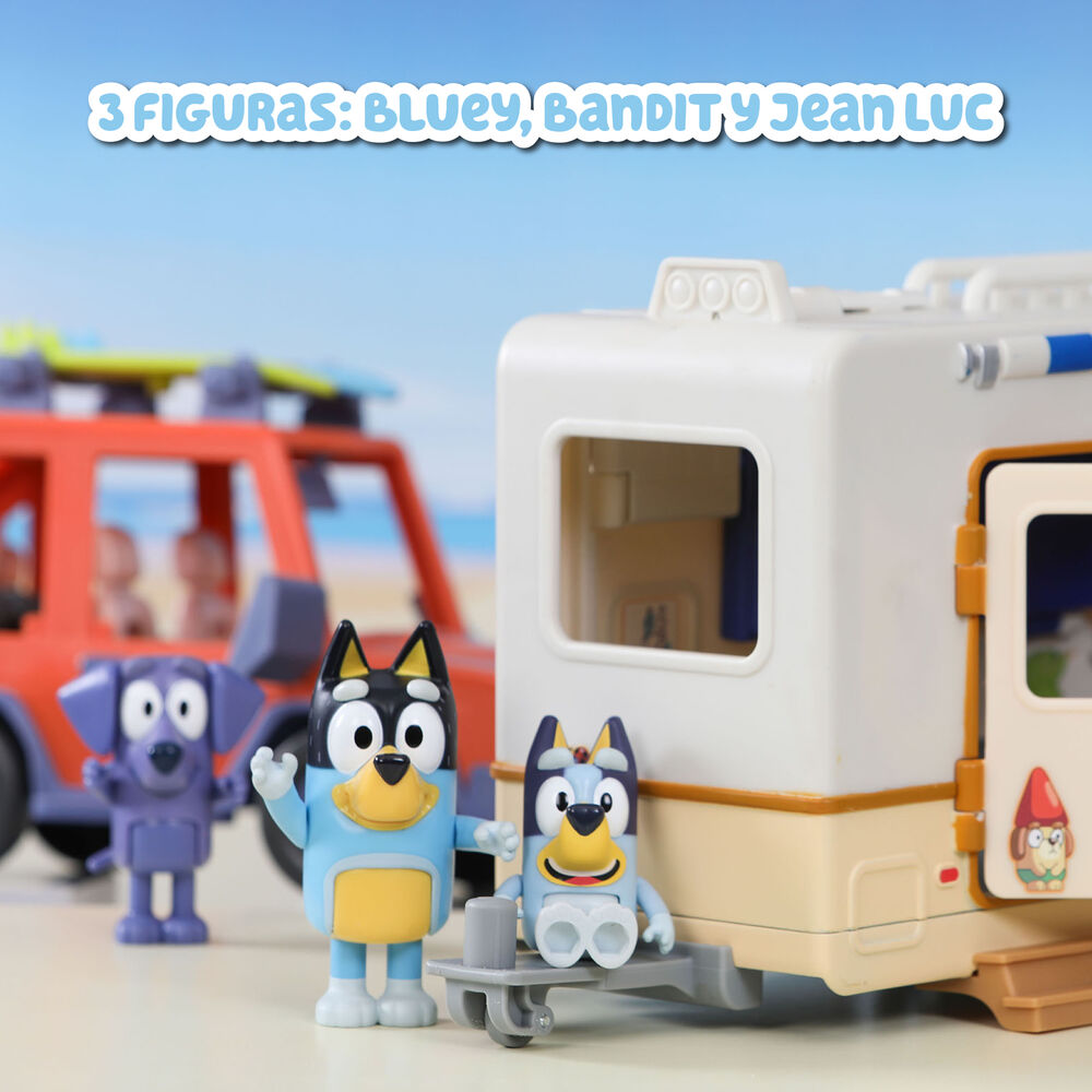 Imagen 6 - Set Coche Familiar + Caravana Bluey