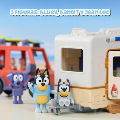 Imagen 6 - Set Coche Familiar + Caravana Bluey