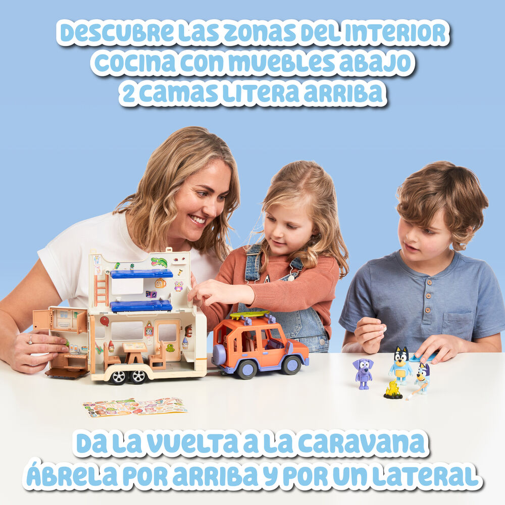 Imagen 7 - Set Coche Familiar + Caravana Bluey