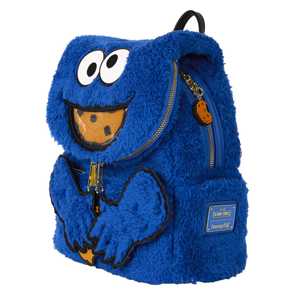 Imagen de Mochila Peluche + Monedero Cookie Monster Barrio Sesamo Loungefly parte de nuestra colección en Espadas y más, sitio oficial.