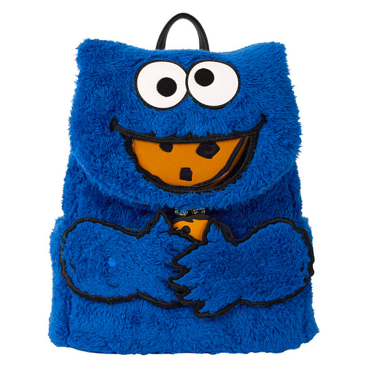 Imagen de Mochila Peluche + Monedero Cookie Monster Barrio Sesamo Loungefly parte de nuestra colección en Espadas y más, sitio oficial.