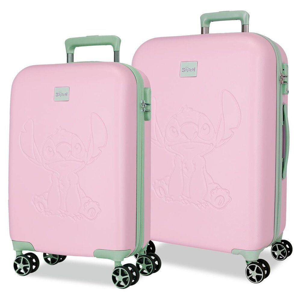 Imagen 1 - Set 2 Maletas Trolley Abs Malva Stitch Disney