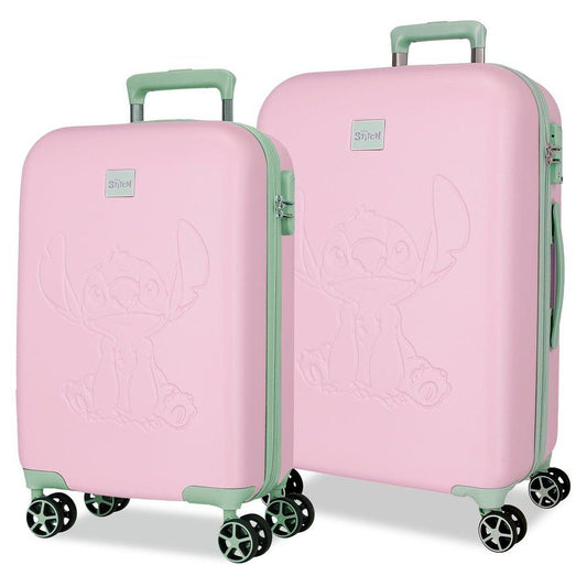 Imagen 1 - Set 2 Maletas Trolley Abs Malva Stitch Disney
