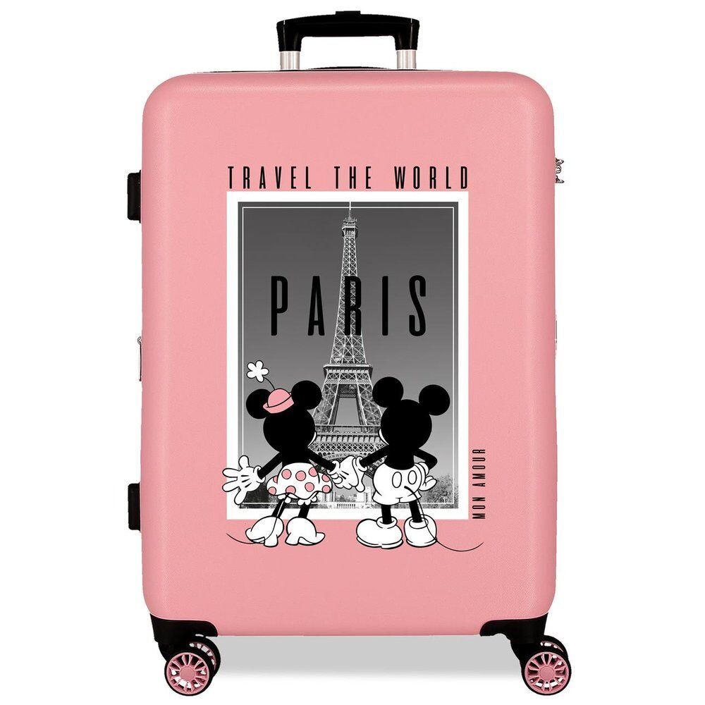 Imagen 1 - Maleta Trolley Abs Paris Mickey & Minnie Disney 68Cm
