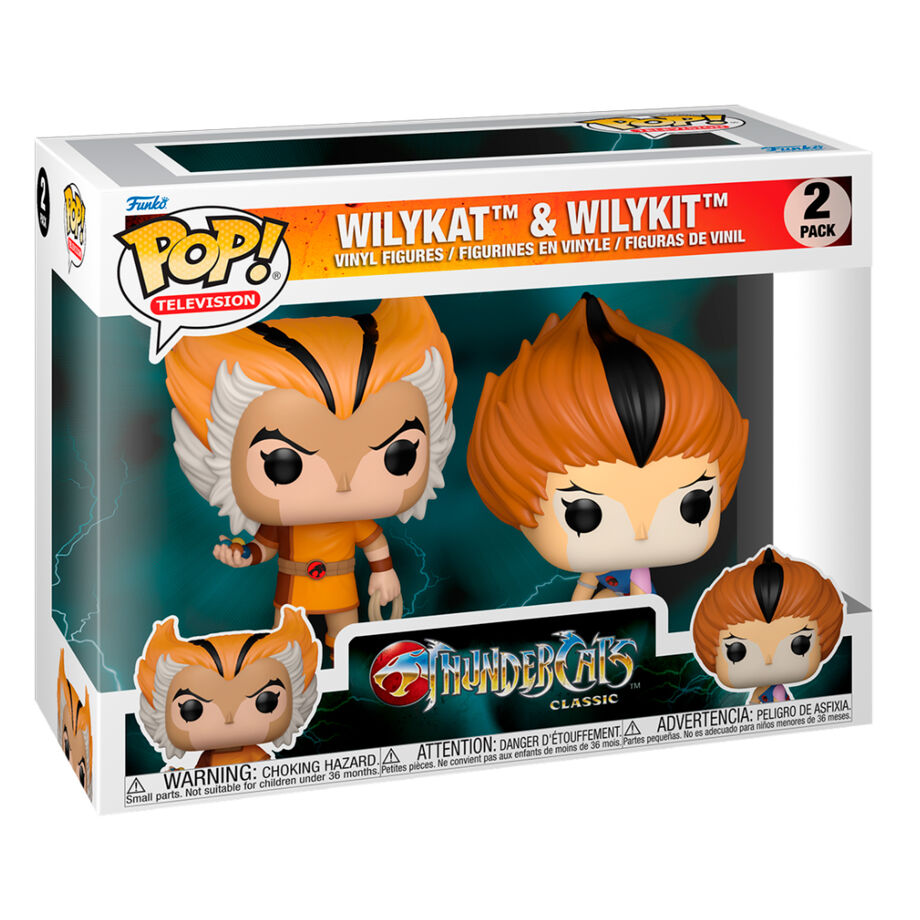 Imagen 2 - Blister 2 Figuras Pop Thundercats Wilykat & Wilykit