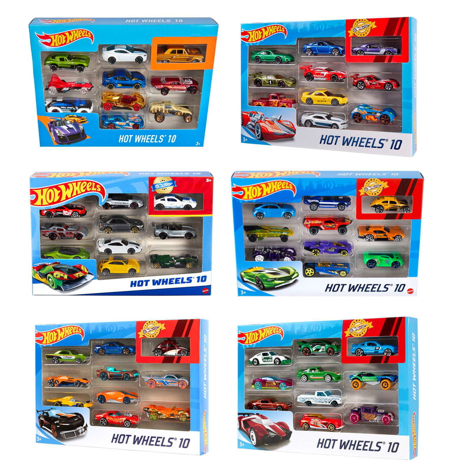 Imagen 1 - Blister 10 Coches Hot Wheels Surtido