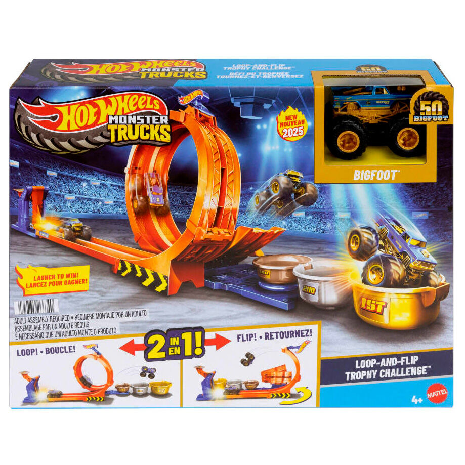 Imagen 1 - Pista Trofeo Del Desafío Bigfoot Monster Trucks Hot Wheels