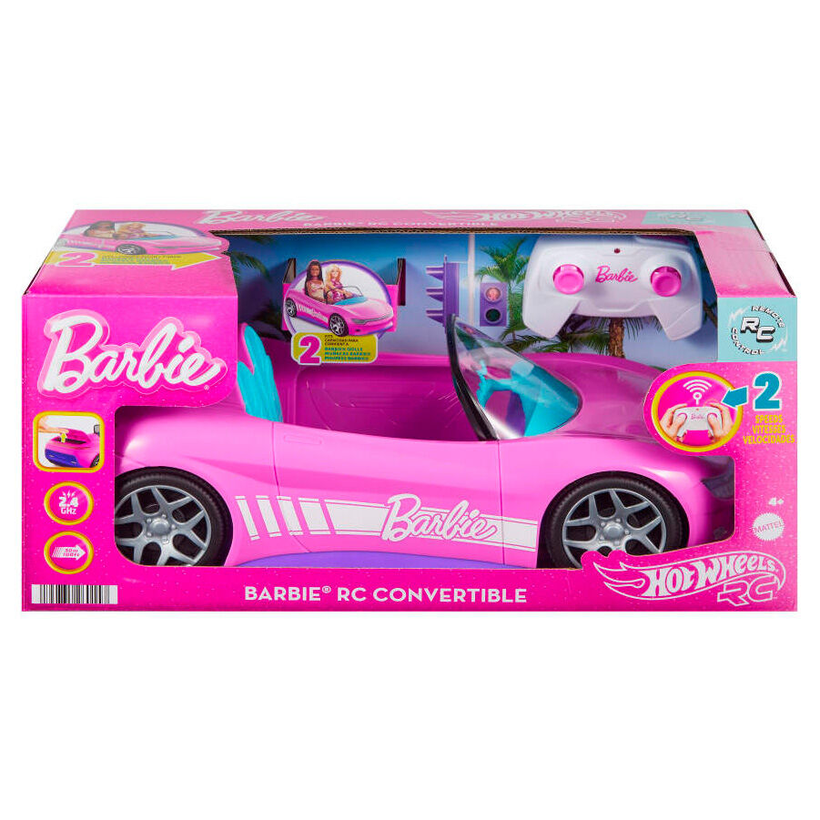 Imagen 1 - Coche Descapotable Radio Control Barbie Hot Wheels