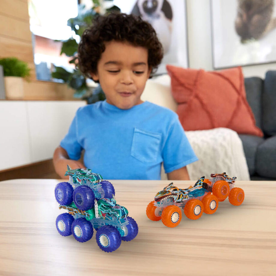 Imagen 3 - Blister Power Smashers Mega-wrex Y Tiger Shark Monster Trucks