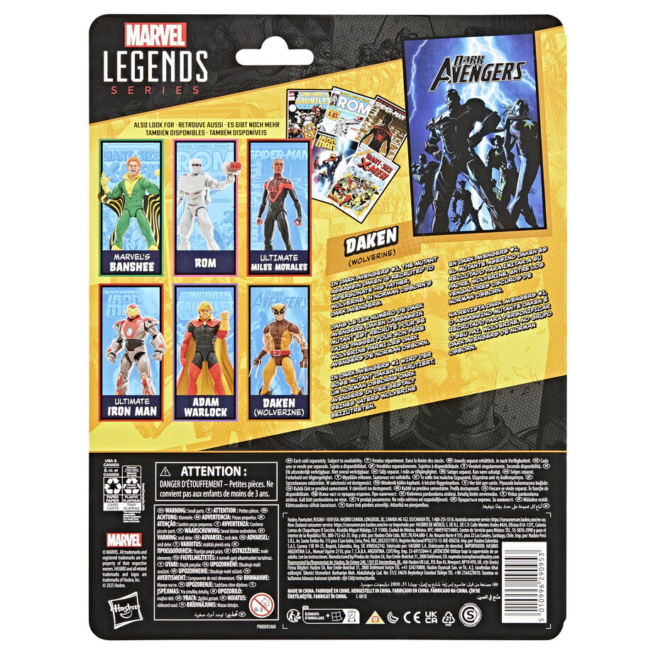 Imagen 9 - Figura Daken Wolverine Dark Avengers Marvel Legends 15Cm