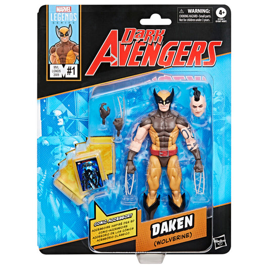 Imagen 1 - Figura Daken Wolverine Dark Avengers Marvel Legends 15Cm