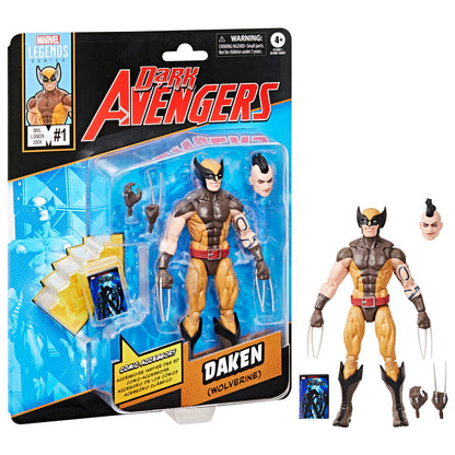 Imagen 3 - Figura Daken Wolverine Dark Avengers Marvel Legends 15Cm