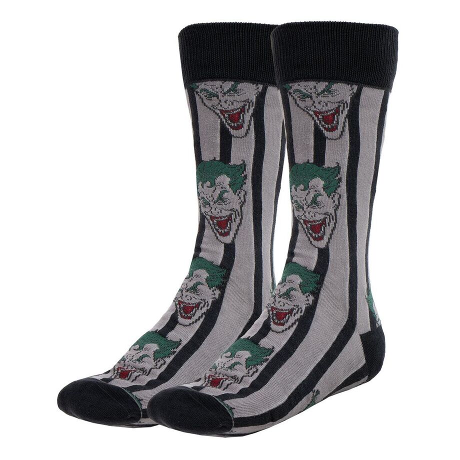 Imagen de Set 3 Calcetines Joker Dc Comics Adulto parte de nuestra colección en Espadas y más, sitio oficial.