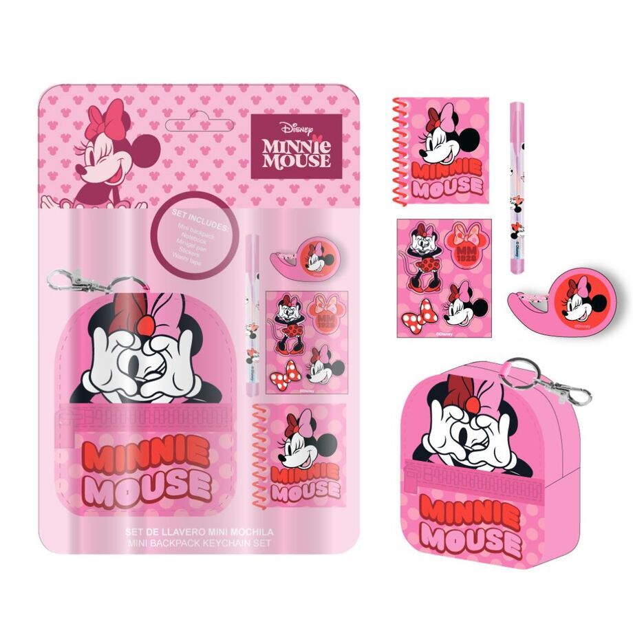 Imagen 1 - Set Papaleria Mini Mochila Minnie Disney