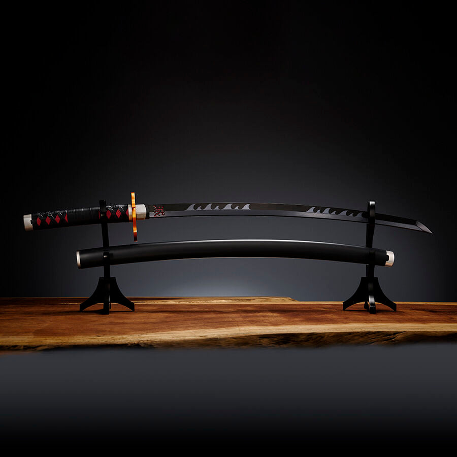 Imagen 4 - Replica Nichirin Sword Tanjiro Kamado Kyojuro Rengokus Sword Guard Demon Slayer Kimetsu No Yaiba 88Cm