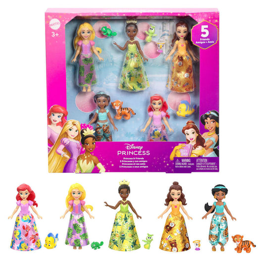 Imagen 1 - Blister 5 Muñecas Princesas Disney