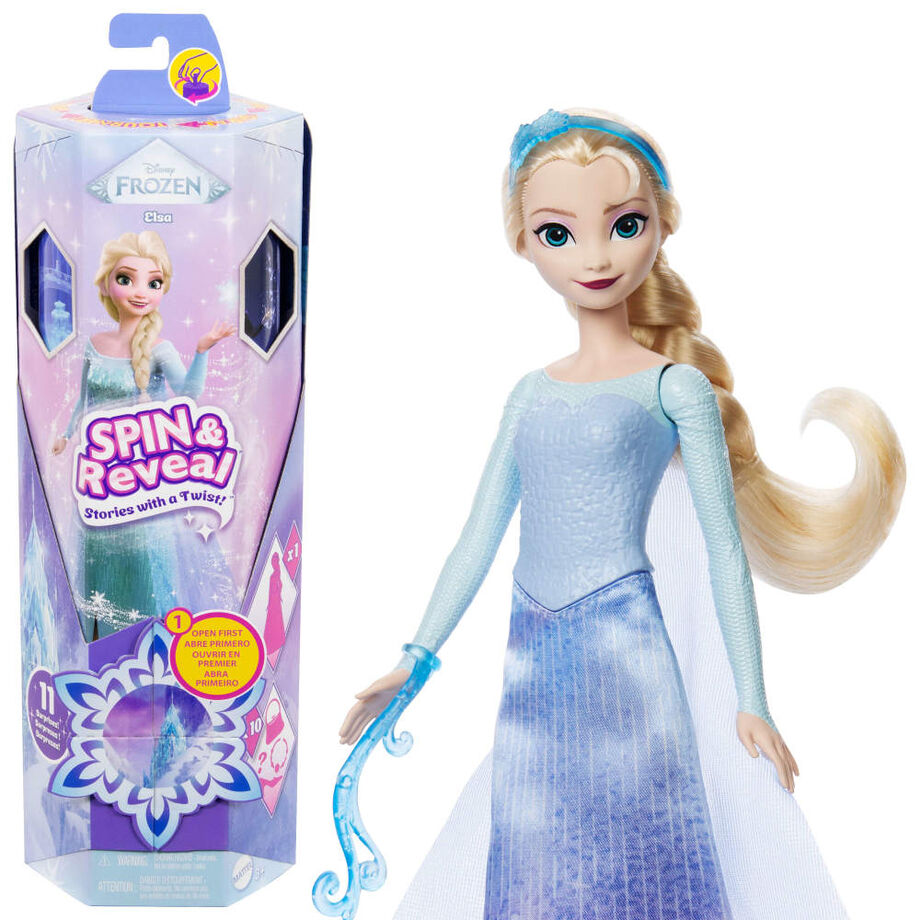 Imagen 1 - Muñeca Spin And Reveal Elsa Frozen Disney