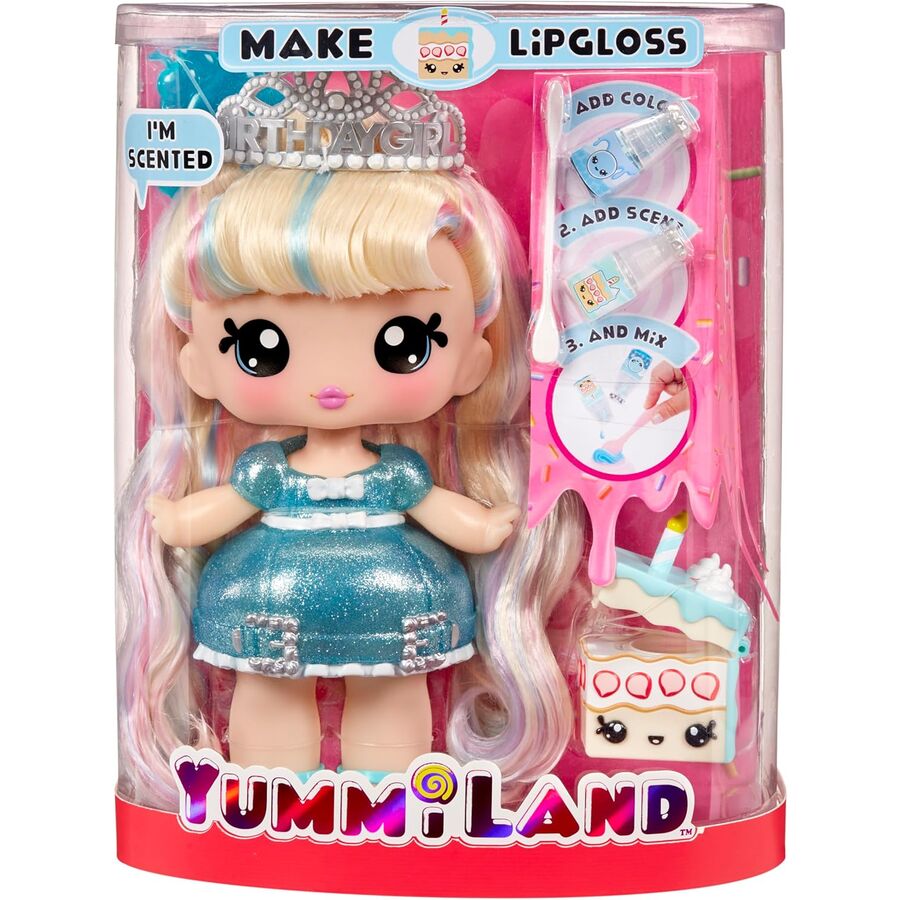 Imagen 2 - Muñeca + Brillo De Labios Callie Birthday Cake Yummiland