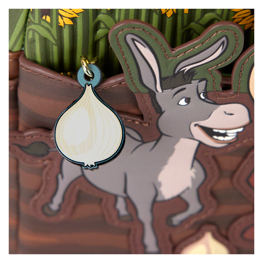 Imagen de Mochila Vibraciones Primaverales Shrek Loungefly 26Cm parte de nuestra colección en Espadas y más, sitio oficial.