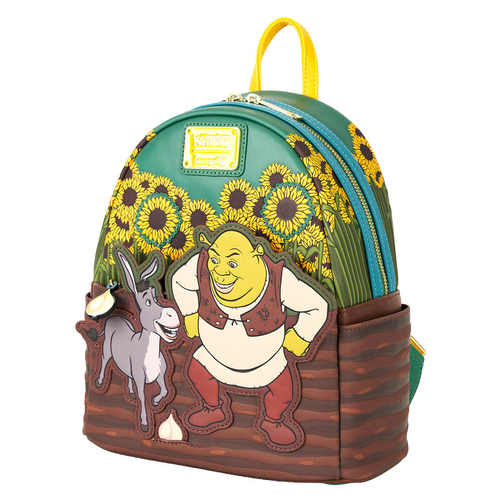 Imagen de Mochila Vibraciones Primaverales Shrek Loungefly 26Cm parte de nuestra colección en Espadas y más, sitio oficial.