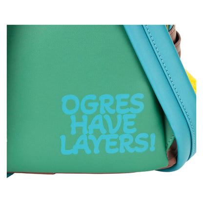 Imagen de Mochila Vibraciones Primaverales Shrek Loungefly 26Cm parte de nuestra colección en Espadas y más, sitio oficial.