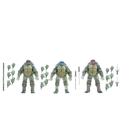 Imagen 1 - Set 3 Figuras Ghost Brothers Teenage Mutant The Last Ronin Tortugas Ninja 18Cm